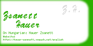 zsanett hauer business card